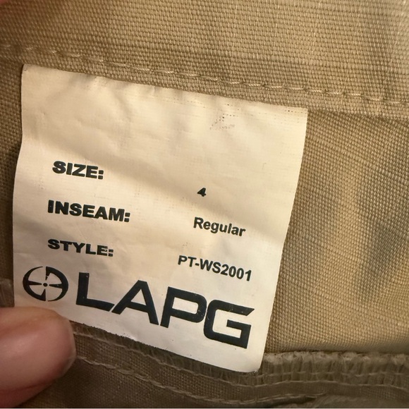 LAPG Women’s Khaki Cargo Tactical Pants Pockets Size 4 - Picture 7 of 10